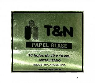PAPEL GLASE TYN METALIZADO SOBRE 10H